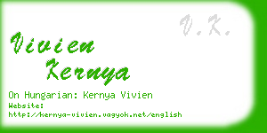 vivien kernya business card